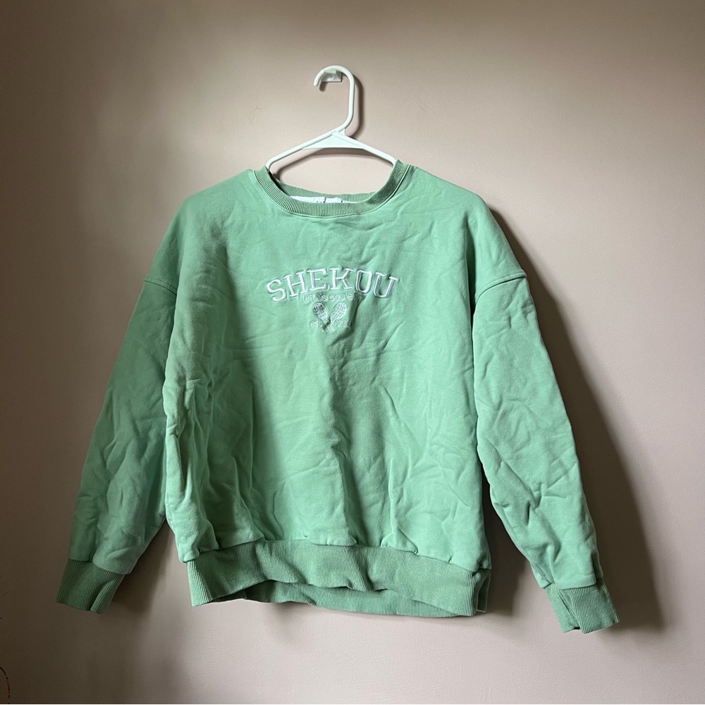 Shekou Mint Green Crewneck